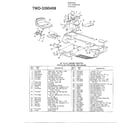 MTD 3395408 46" 18hp garden tractor diagram