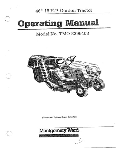 18hp/46" garden tractor