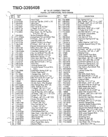 46" 18 hp garden tractor page 3