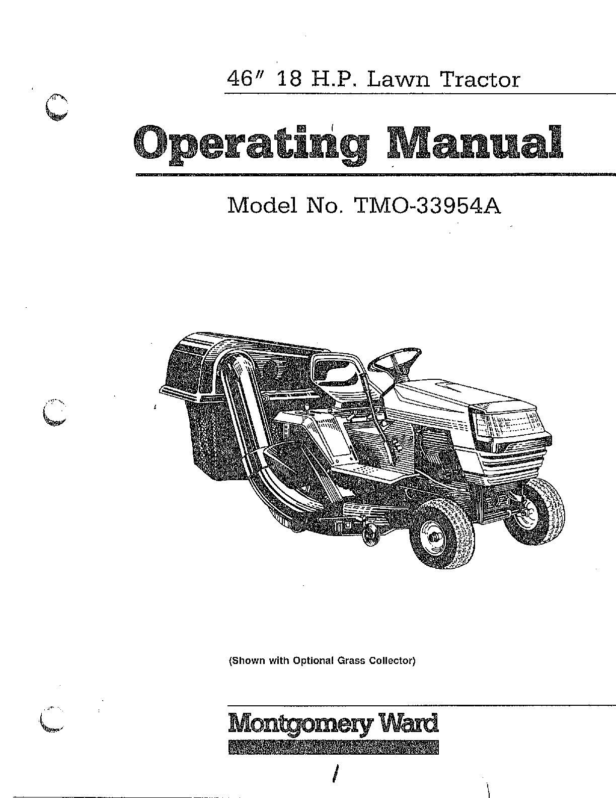 46" 18hp lawn tractor
