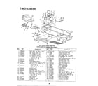 MTD 33954A 46" 18hp lawn tractor diagram