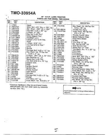 46" 18hp lawn tractor page 3