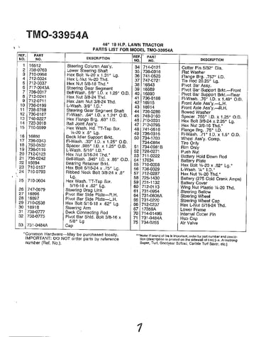 46" 18hp lawn tractor page 5