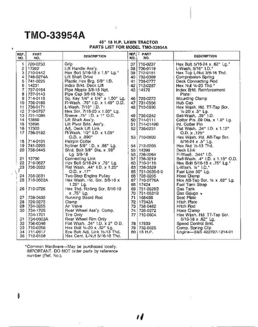46" 18hp lawn tractor page 9
