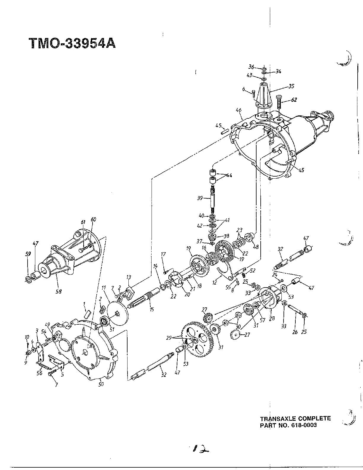 46" 18hp/transaxle