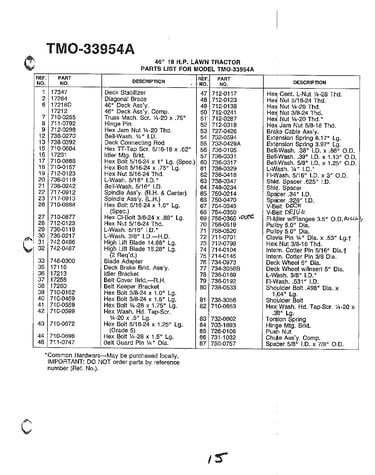 46" 18hp lawn tractor page 2