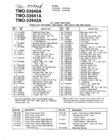 42" lawn tractors page 3