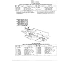 MTD 33957A 42" lawn tractor diagram