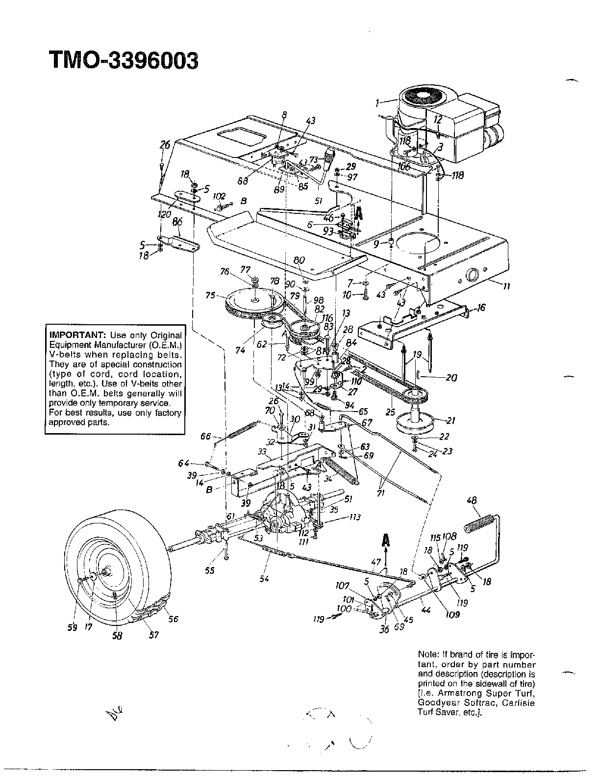 12.5HP 42" LAWN TRACTOR