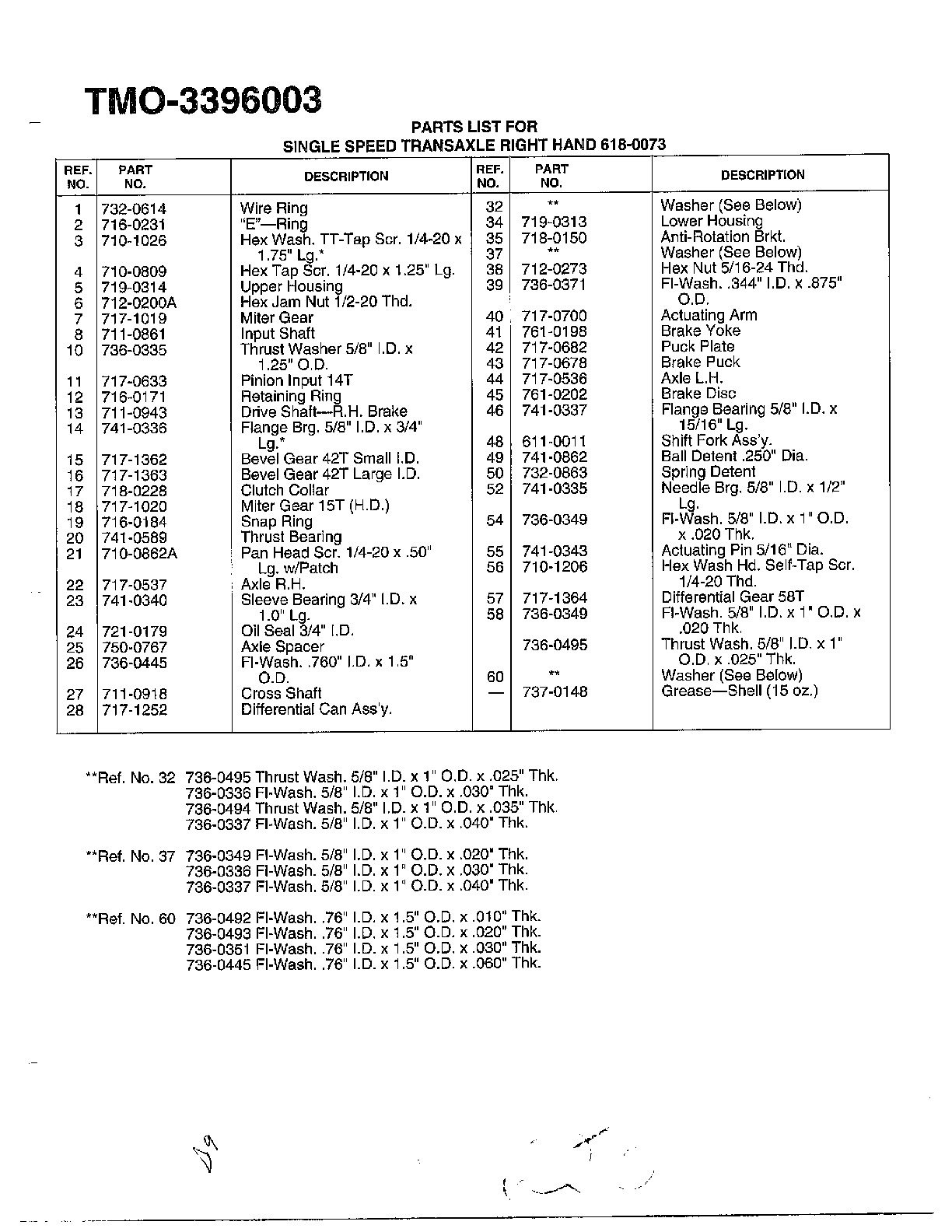 SINGLE SPEED TRANSAXLE-R Page 2