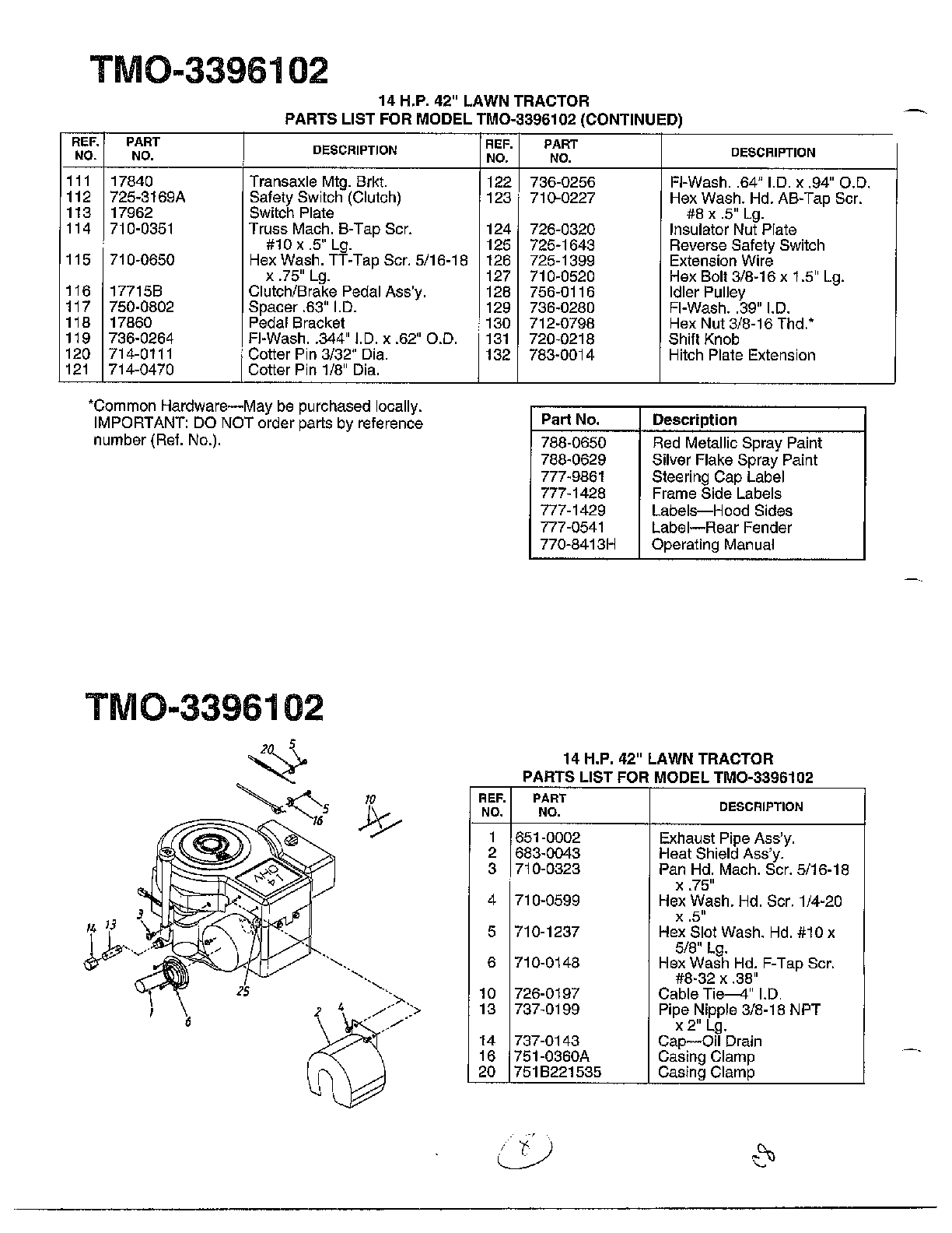 14hp 42" lawn tractor page 3