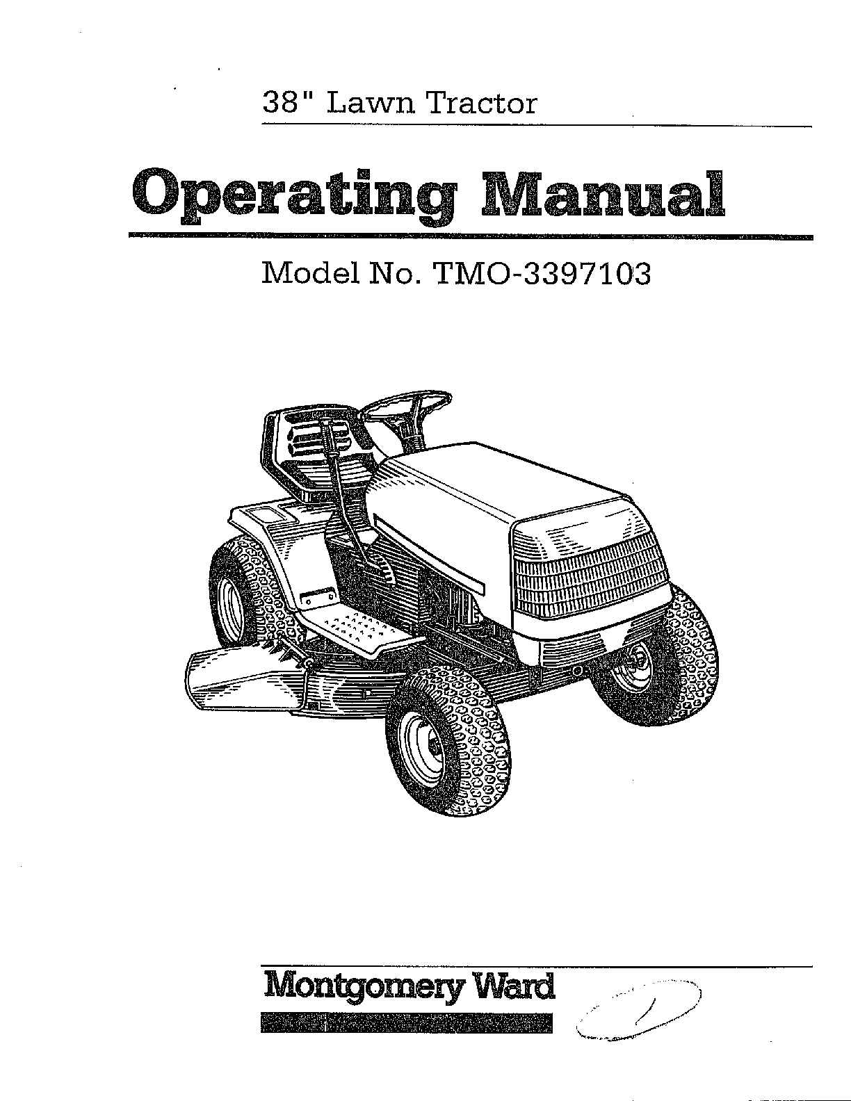 38" lawn tractor