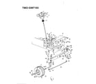 MTD 3397103 38" lawn tractor/wheel chart diagram