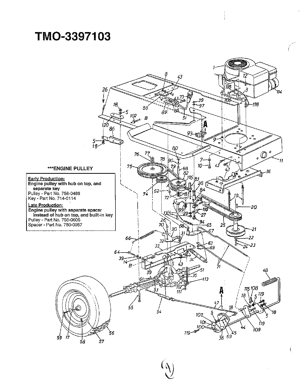 38" lawn tractor/wheel chart page 3