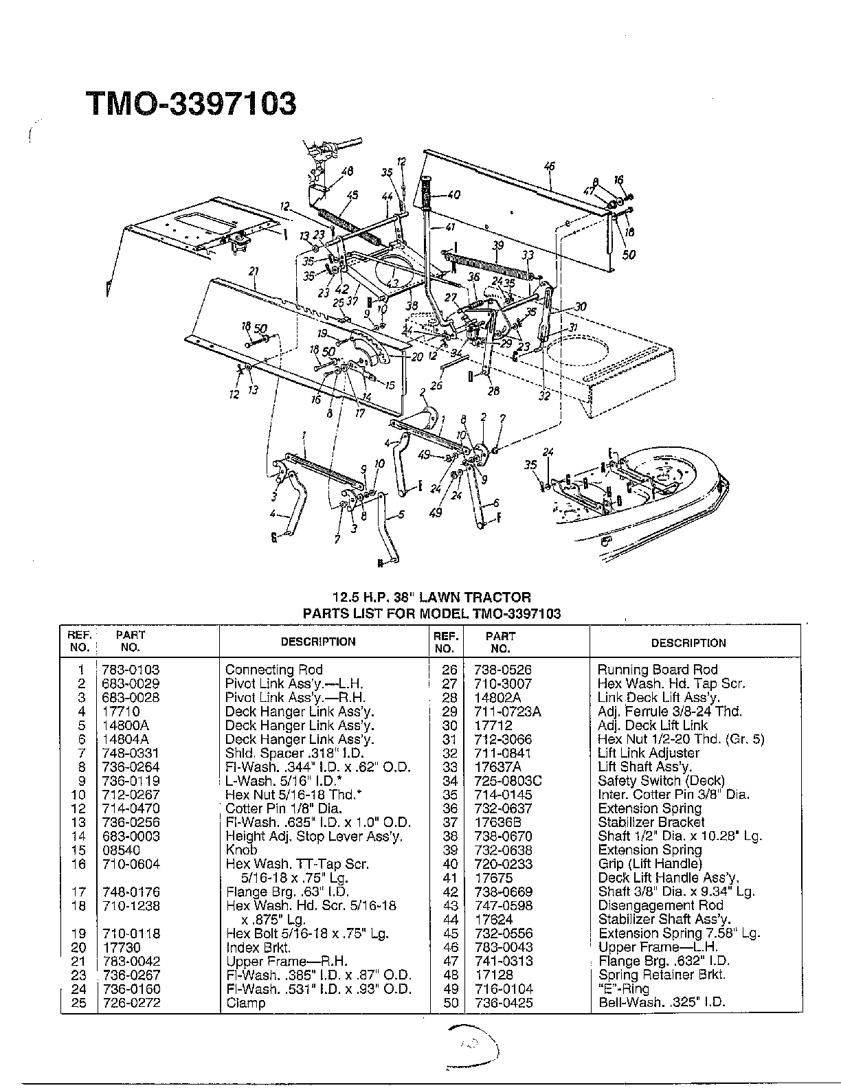 38" lawn tractor page 2