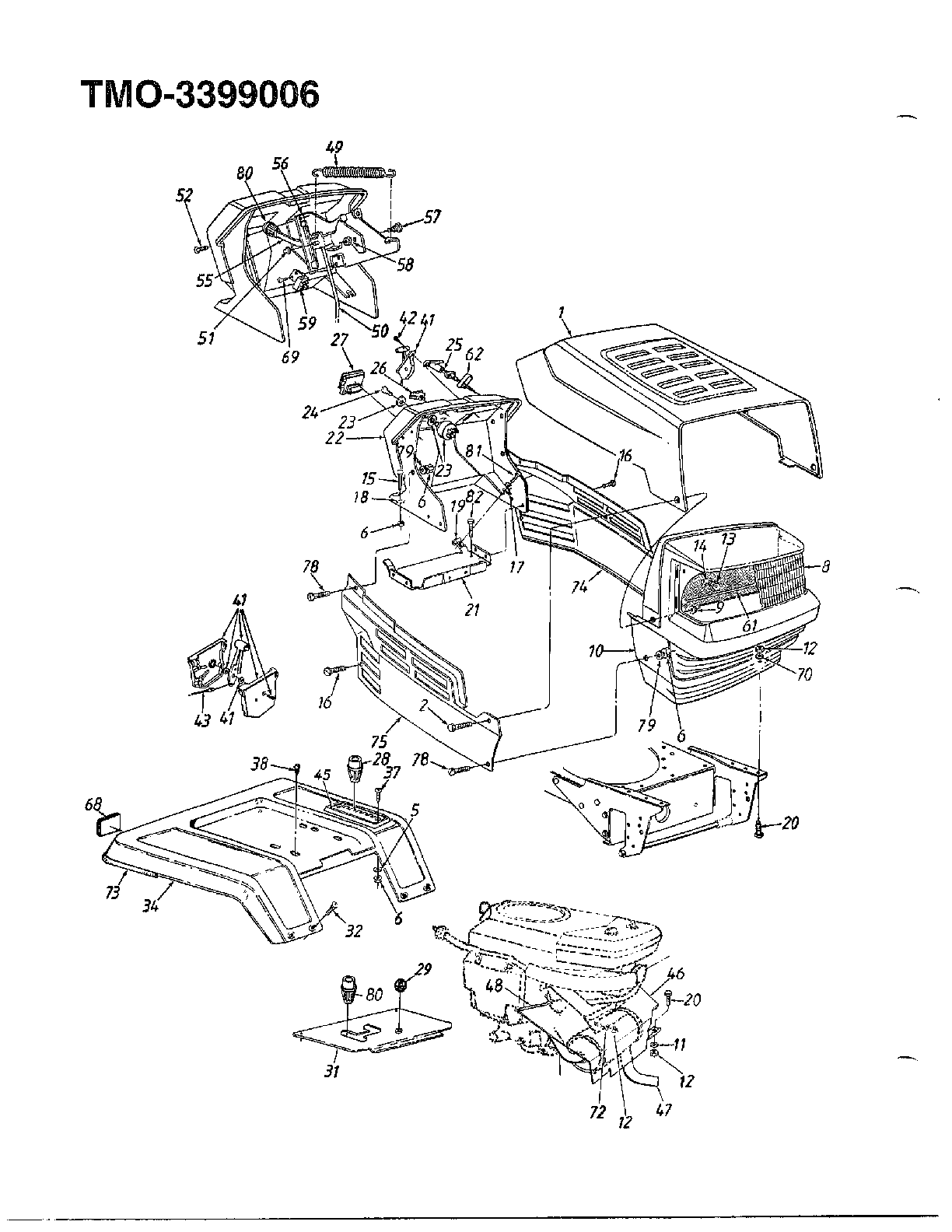 18.5hp 46" garden tractor page 2