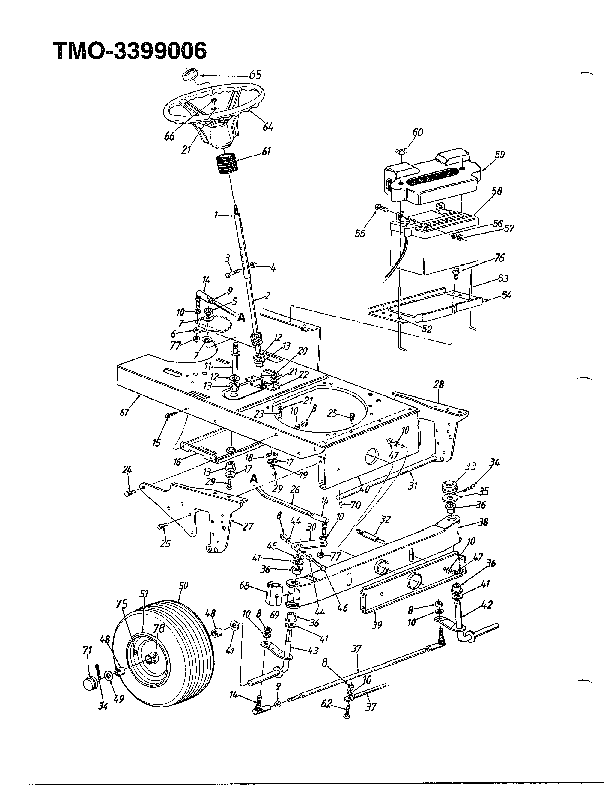 18.5hp 46" tractor/wheel chart