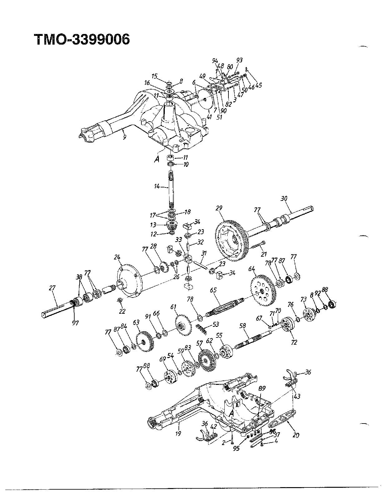 18.5hp 46" garden tractor