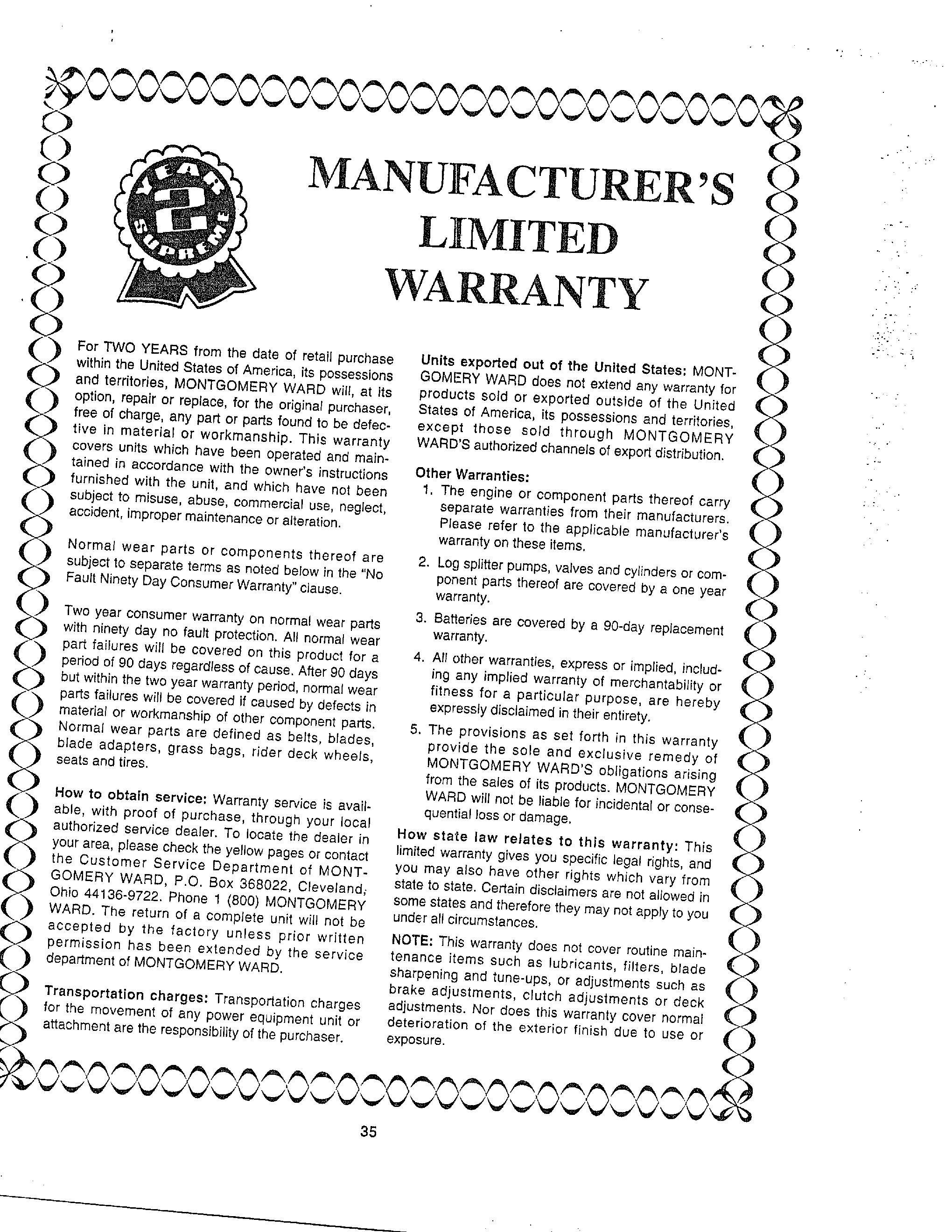 Warranty