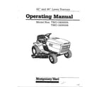 MTD 3400005 42" and 46" lawn tractor diagram