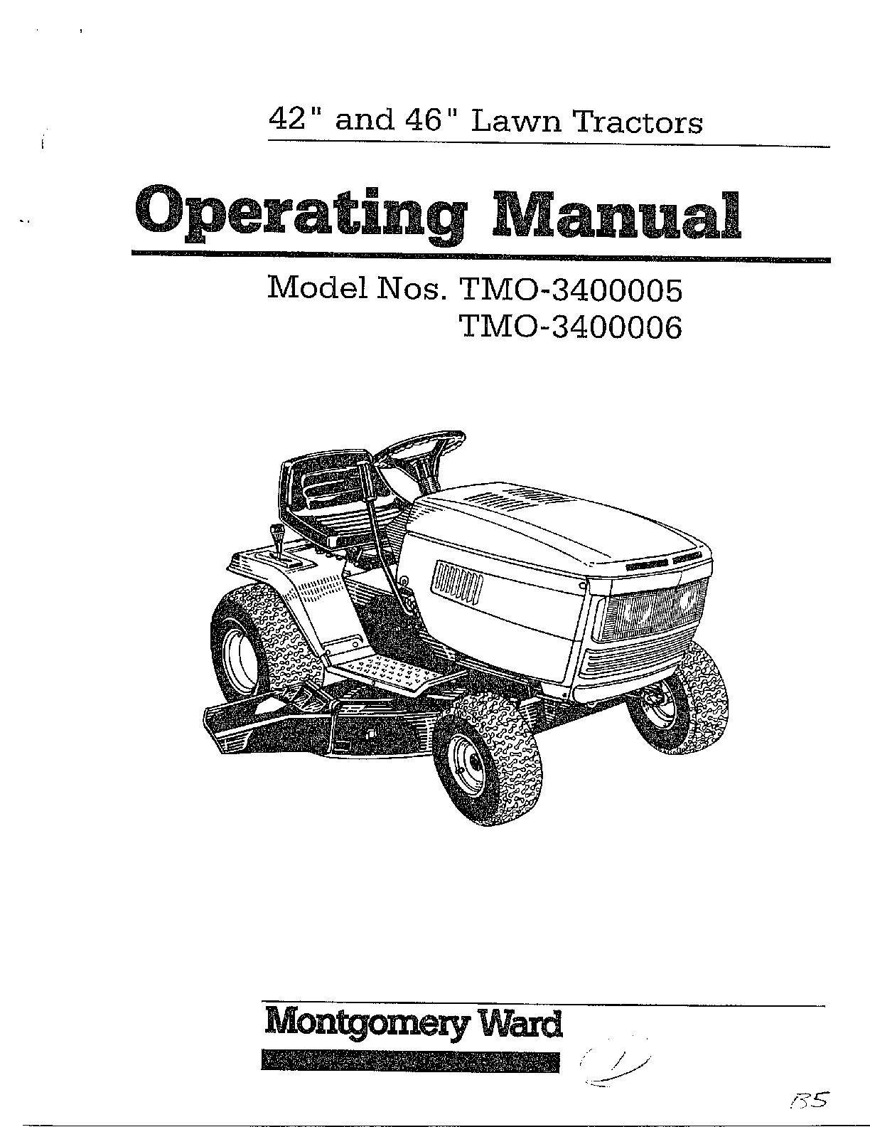 42" and 46" lawn tractor