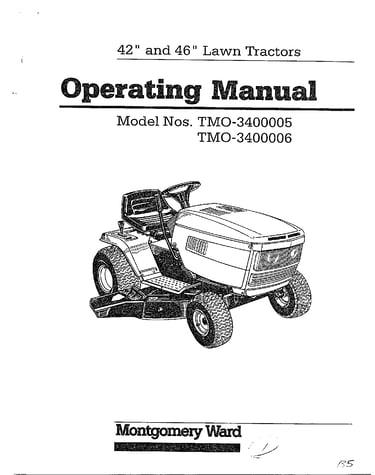 42" and 46" lawn tractor