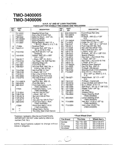 18hp 42"/46" lawn tractor page 4