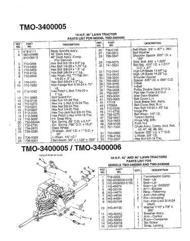 18hp 46" lawn tractor page 2