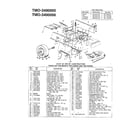 MTD 3400005 18hp 42"/46" lawn tractor diagram