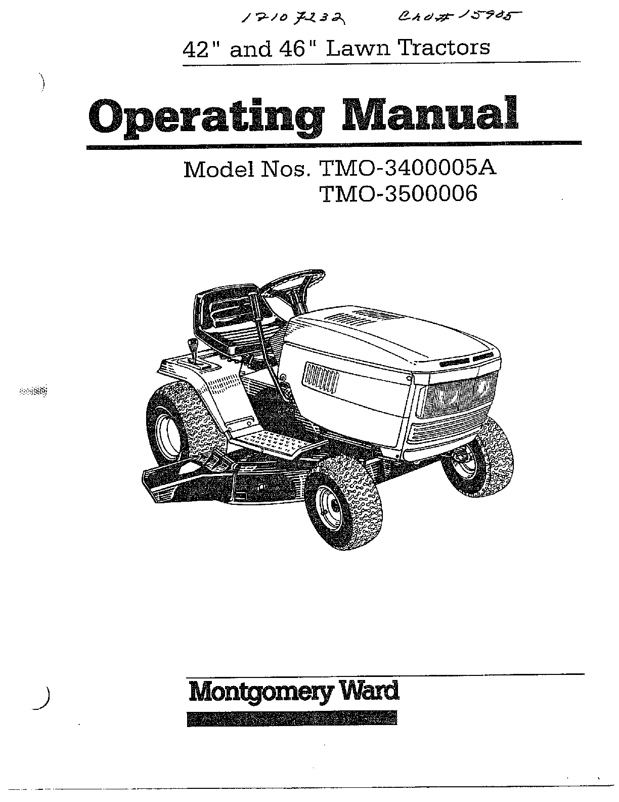 42" and 46" lawn tractors
