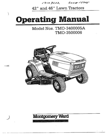 42" and 46" lawn tractors