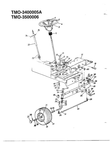 18hp 42"/46" tractors/wheel chart