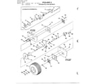 Homelite UT32017 riding-differential/gearbox diagram