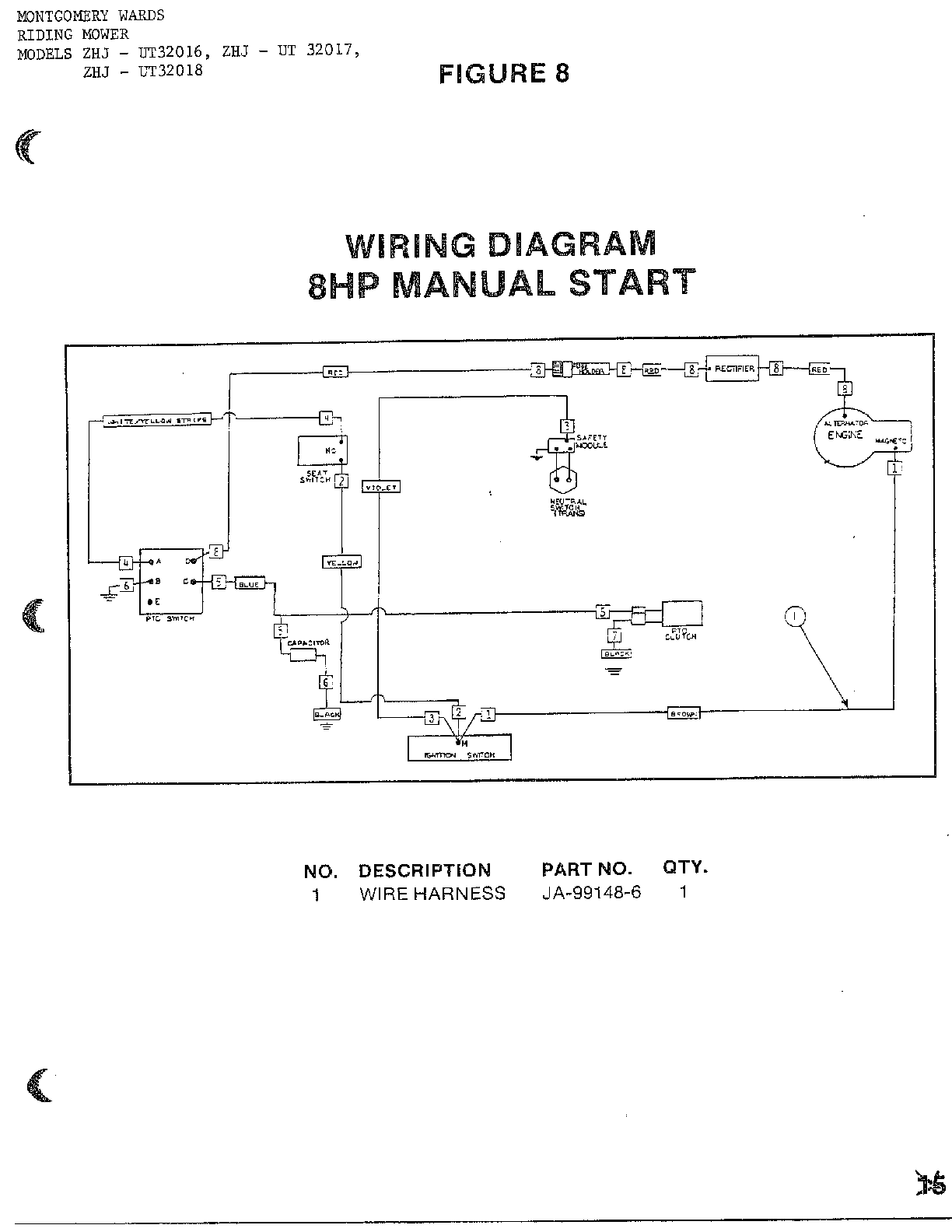 Wiring-8hp manual