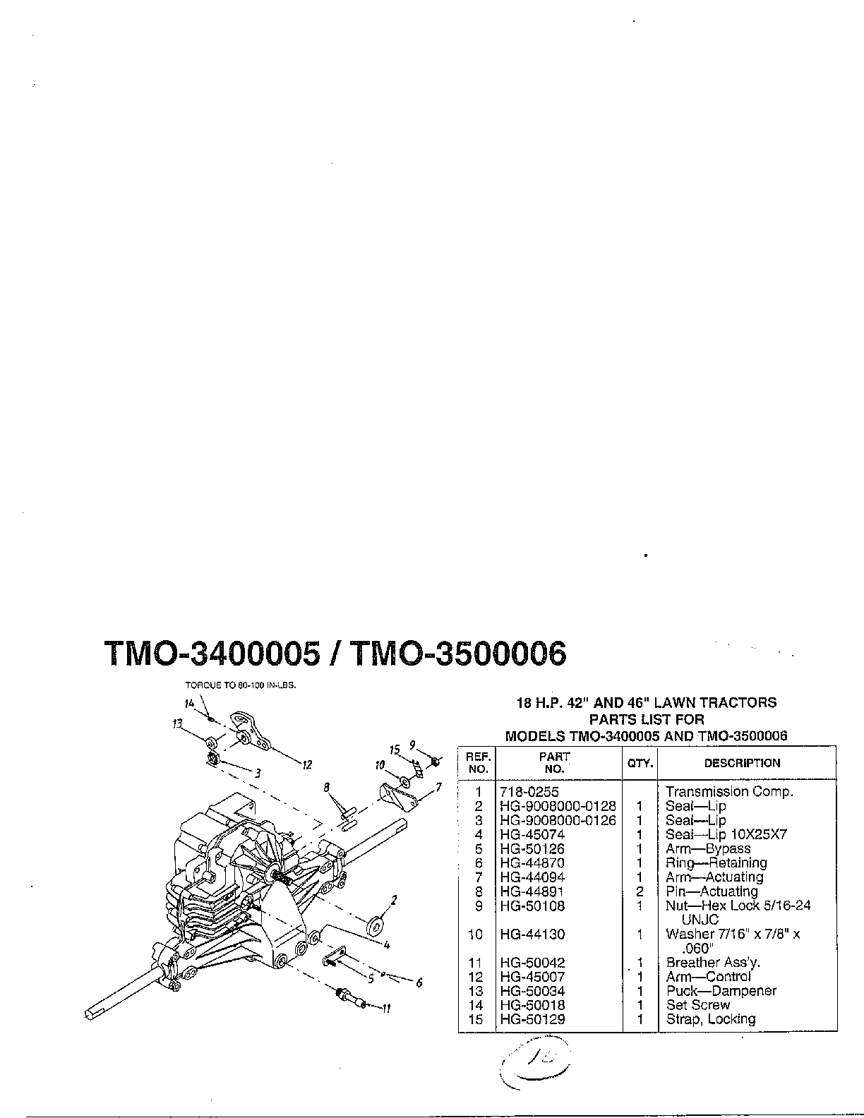 18 HP/42" AND 46" TRACTOR Page 9