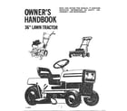 Murray 3667 owner's handbook-36" lawn tractor diagram