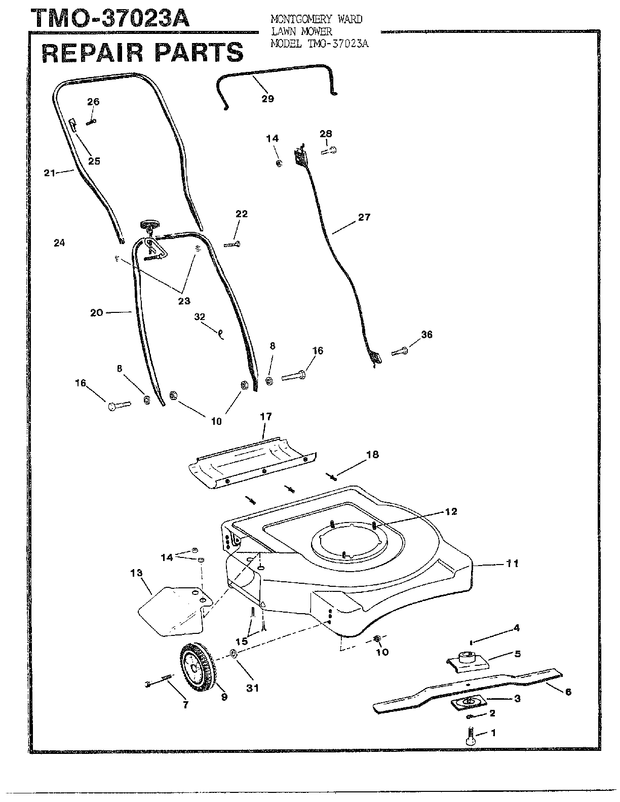 3hp 20" rotary mower