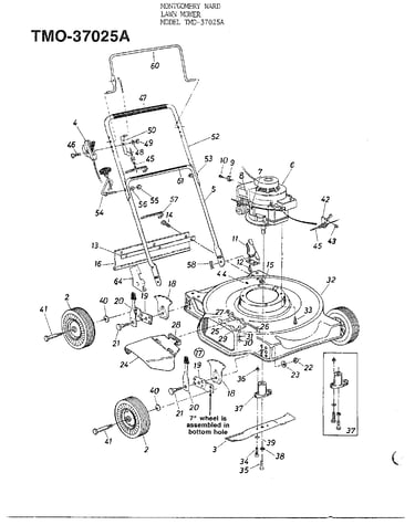 3.5hp 20" rotary mower