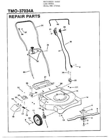 3hp 20" rotary mower