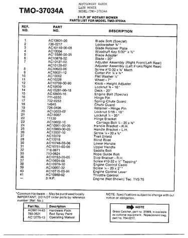 3hp 20" rotary mower page 2