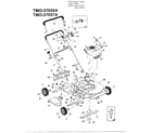 MTD 37036A 3.5hp 20" rotary mowers diagram