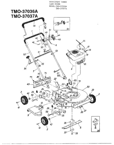 3.5hp 20" rotary mowers