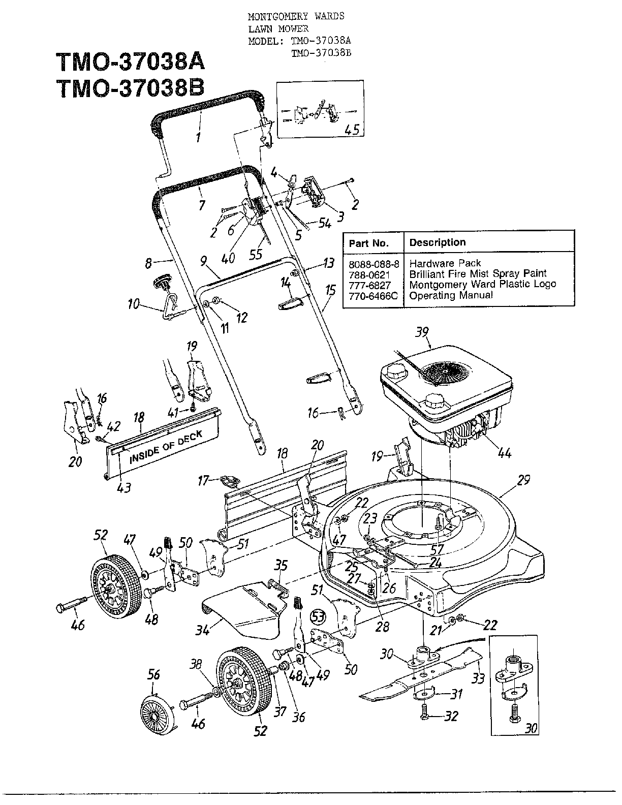 4hp 22" rotary mowers