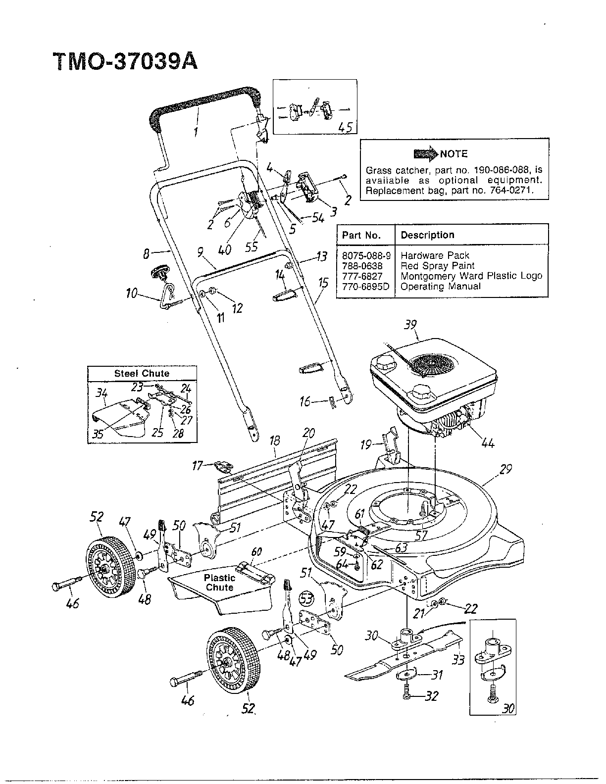 3.5hp 20" rotary mowers