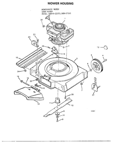 20"/22"-mower housing
