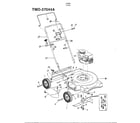 MTD 37044A 3.5hp 20" rotary mower diagram