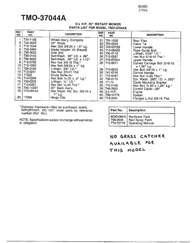 3.5hp 20" rotary mower page 2
