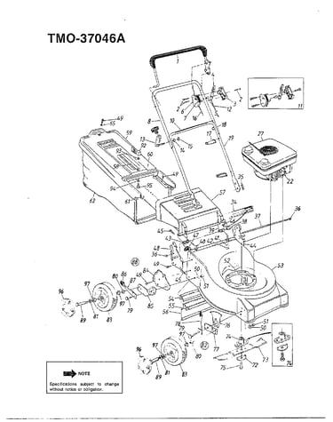 3.5hp 21" rotary mower
