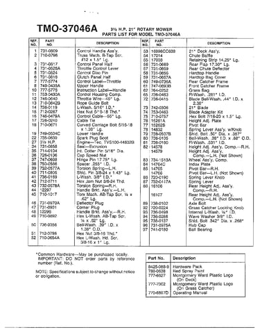 3.5hp 21" rotary mower page 2