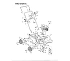 MTD 37047A 3.5hp 22" rotary mower diagram